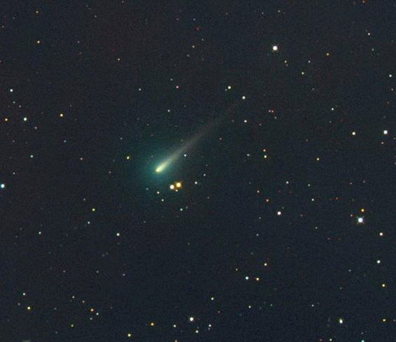 Green Comet ISON on Oct. 5, 2013 in the sky over Weissenkirchen, Austria, by © Michael Jäger