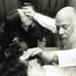 Trinda taking sannyas