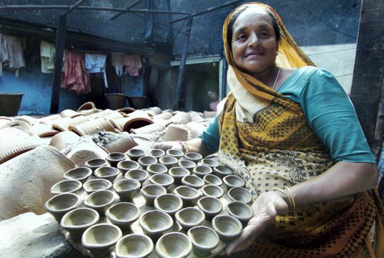 Clay cups