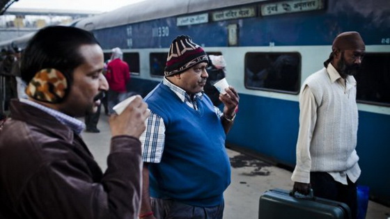 Drinking chai