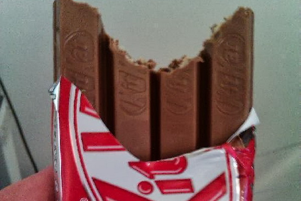 Kit-Kat with bite
