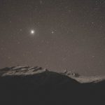 Star above mountains