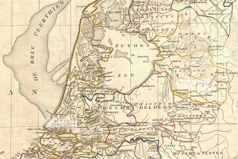1799 Clement Cruttwell Map of Holland