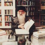 Osho in library