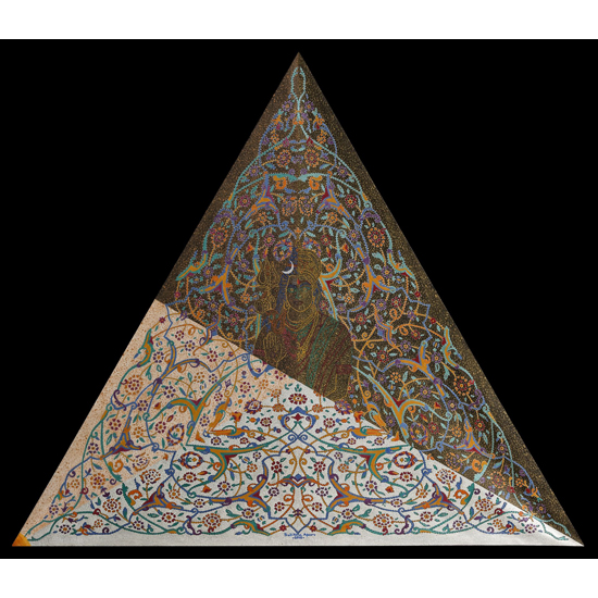 Cosmic Harmony - oil on canvas, 2010, 48x48x48"