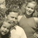 Child with older sister banner