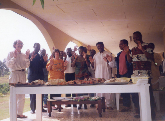 My class giving Reiki to food