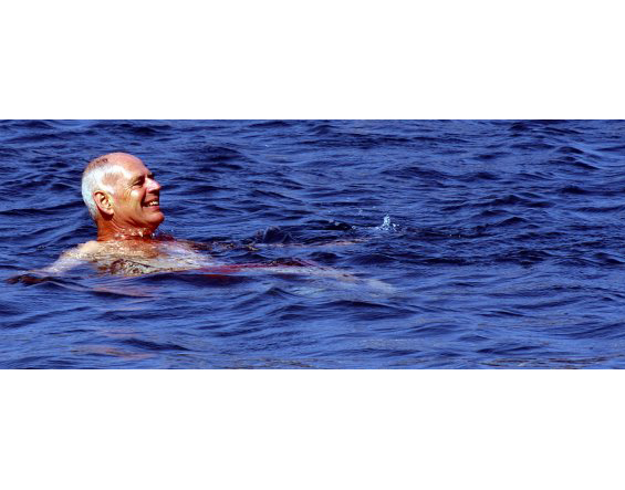 Swagato swimming