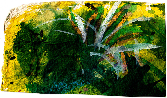 striped cat by Madhuri