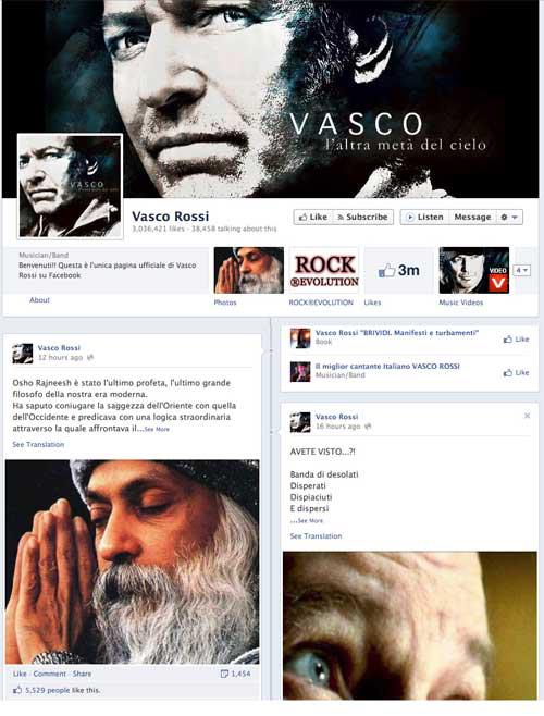 Guarda cosa scrive Vasco Rossi