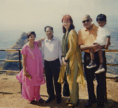 Rajneesh Arya and friends with Big Prem