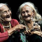 Old ladies laughing