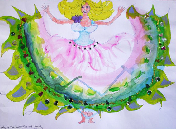 butterfly goddess by Madhuri