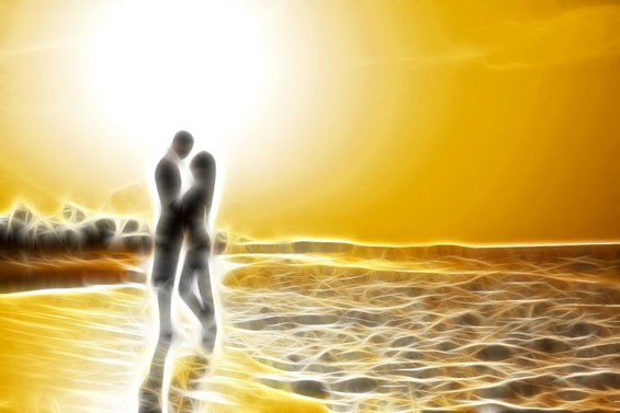 couple on beach