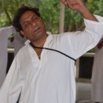 man dancing in meditation