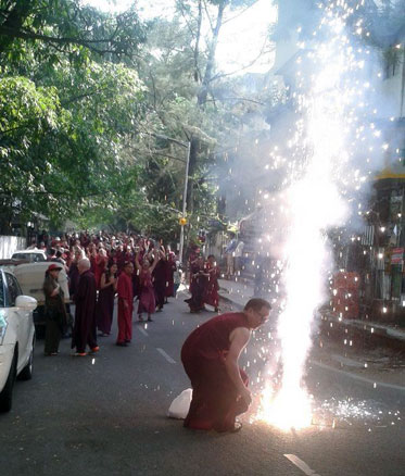 firecrackers for Krishna Ma