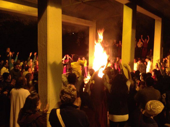 Achyut Bodhisatwa cremation