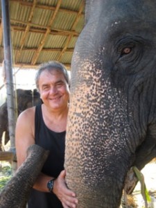 Yuri with elephant
