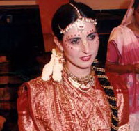 Alexis Kriel at her wedding