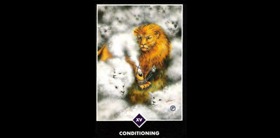 A tarot card representing conditioning and emotional patterns