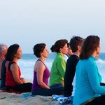 Group meditation ocean Feat