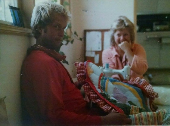 Prabhakar with his mom, Prem Shakura