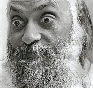 Osho wide-eyed