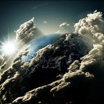 earth and clouds