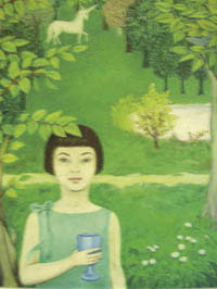 A painting by Salama