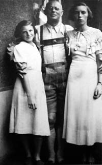 Sister, father and Salama