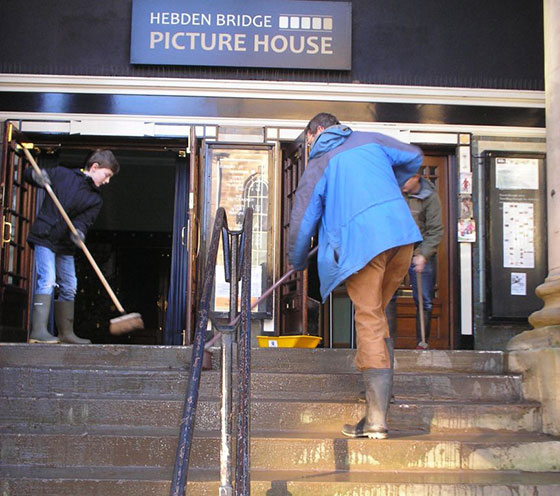 cleaning picture house