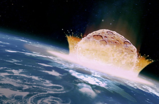 Earth hit by meteorite