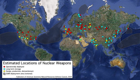 Global nuclear weapons storage