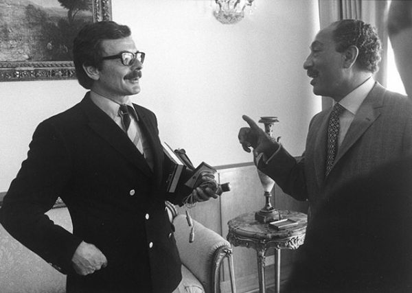 with Anwar Sadat, President of Egypt