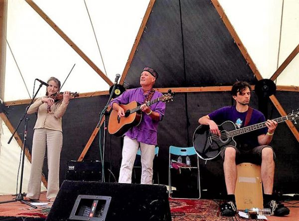 The 'new band' at the Tribal Earth Festival 2016, Sussex UK