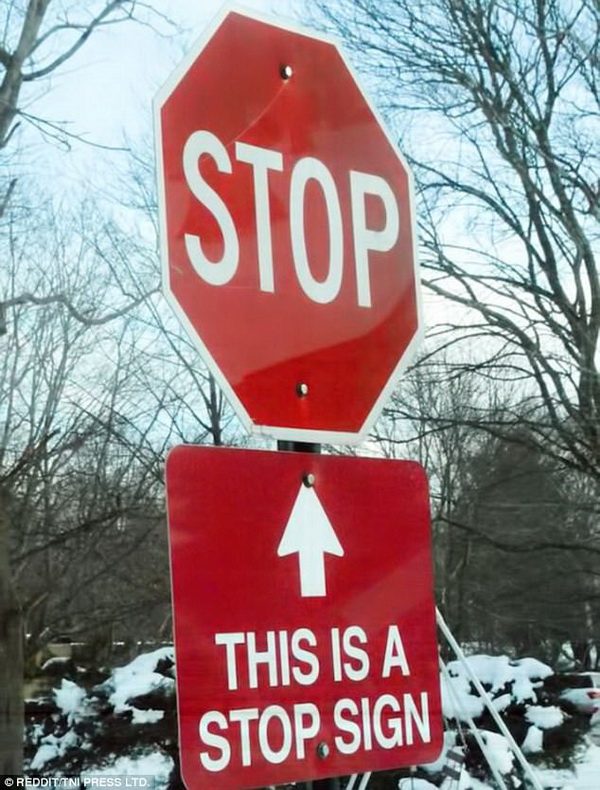 Stop sign