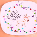 Santa cookie plate