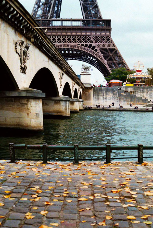 River Seine with Eiffel Tower - Pinterest