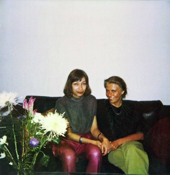 With a good friend, 1990