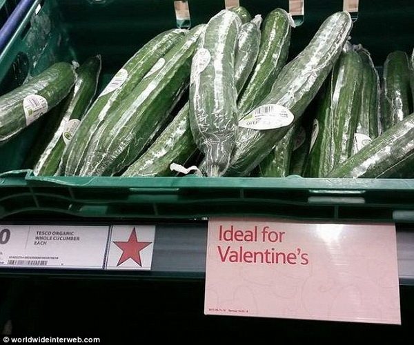 Unfortunate placement of Valentine's reminder