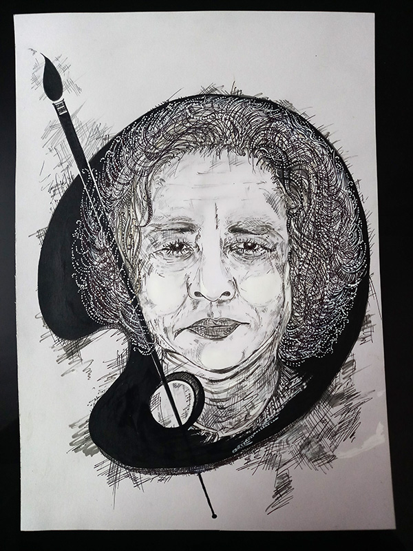 Arhat drawing by Jayesh
