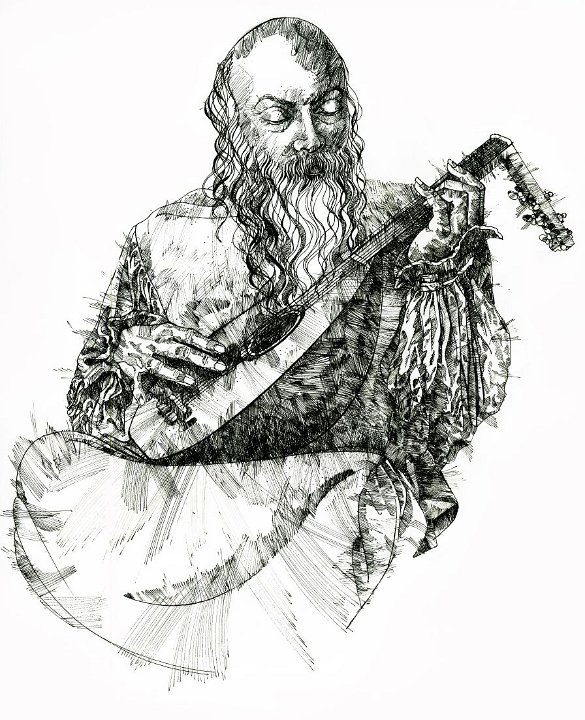 Drawing of Osho by Arhat 1a