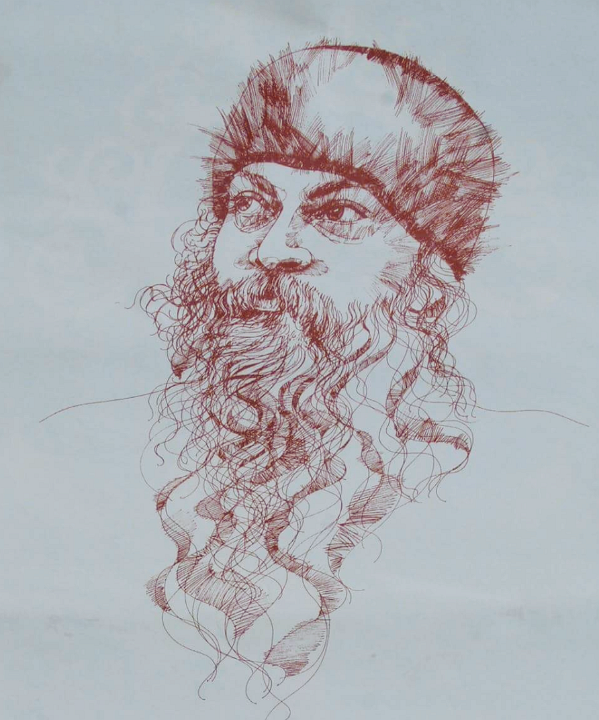 Drawing of Osho by Arhat 7