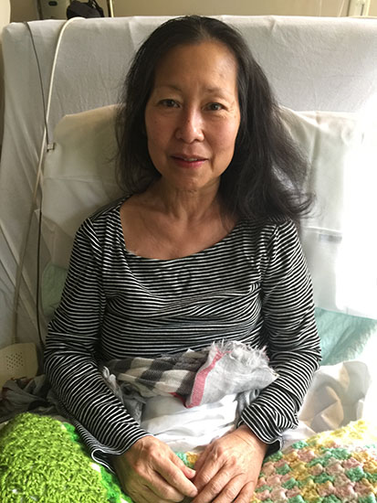 April 2018 - the last picture she sent