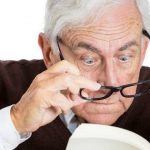 Man with reading glasses