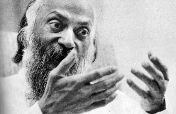 Osho giving a talk