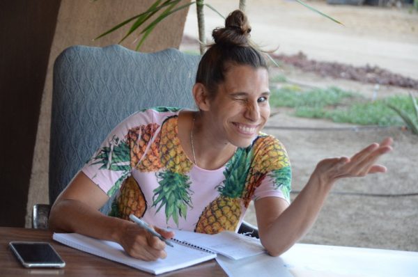 A warm welcome from receptionist Deva Maitri