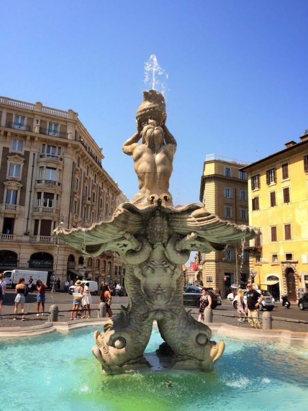 Bernini's Fontana del Tritone in Piazza Barberini