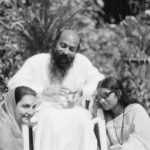 Osho and Kranti on his left