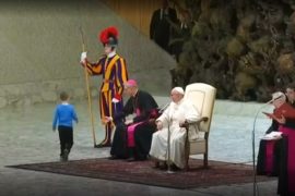 Pope and boy